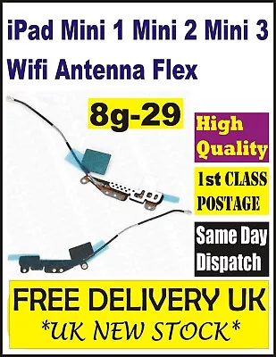 IPad Mini 1 Mini 2 Mini 3 Wifi Antenna Flex Cable Internal GPS Bluetooth UK NEW • £2.99