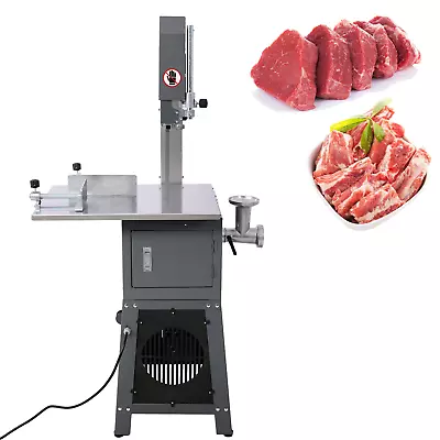 2-in-1 Butcher Meat Cutting Cutter Band Saw Mincer Grinder Sausage Stuffer Maker • $352.99