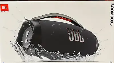 JBL Boombox 3 Portable Waterproof Bluetooth Speaker - Black *BOOMBOX3BLK • $349.95