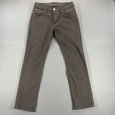 Levis 511 Jeans Men's Size 30 Brown Skinny Leg Fit Denim Cargo Pockets 30x30 • $15.99