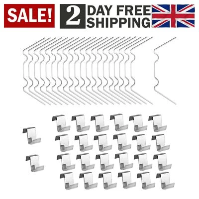 £7.40 • Buy 100Pcs Greenhouse Clips For Glass Stainless Steel Glazing Window Clips