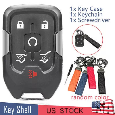 6 Buttons Car Key Fob Case Repair For Chevrolet Suburban Tahoe GMC Yukon HYQ1AA • $9.39