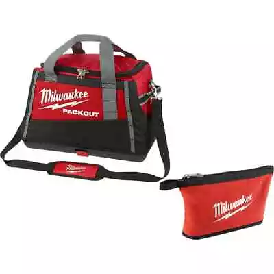 Milwaukee PACKOUT Tool Bag 20  Tear-Resistant Molded-Base W/ Zipper Tool Bag • $102.59