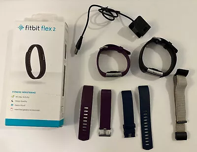 Fitbit Lot - Charge 2 FB407 Activity Tracker (2) Fitbit Flex 2 Parts Or Repair • $22.99