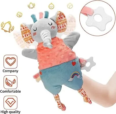Elephant Baby Comforters Blanket Sensory Toys For Baby 0 3 6 12 Month Baby Gift  • £6.95