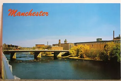 New Hampshire NH Manchester Merrimack River Postcard Old Vintage Card View Post • $0.50