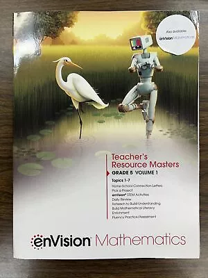 EnVision Mathematics 2020 Teacher Resource Masters Grade 5 Volume 1 Topics 1-7 • $12.38