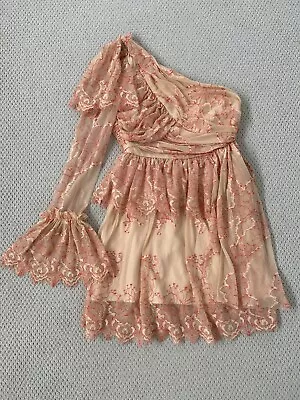 Alice McCall Isn't She Lovely Lace Dress One Sleeve Frill Event Party Size 6 • $70