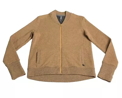 Mountain Hardwear Sweater Womens Medium Brown Sarafin Long Sleeve Bomber Jacket • $30.71