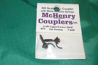 McHenry Couplers HO Scale #71 KS Coupler For Modern Tank Cars (1 Pr.) • $5.98