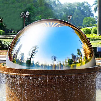  4 Pcs Stainless Steel Garden Reflector Gazing Spheres Mirror Wall Decor • £18.95