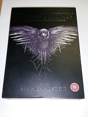 Game Of Thrones Complete Fourth Season Uk Dvd Boxset Region 2 (pb4) • £6.99