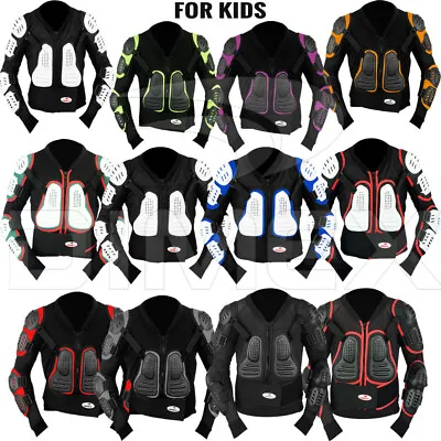 Kids Child Motorcycle Protector Guard Jacket Motorbike Spine Body Armour Junior • $31.56