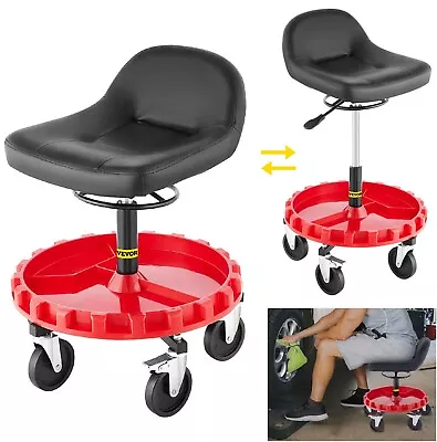 Mechanics Creeper Seat Roller Work Stool Tools Tray Garage Auto Shop Chair Duty • $119.99