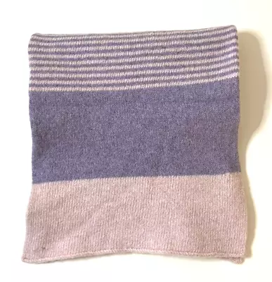 Saltire Designs Scotland Purple Stripe Pure Wool Women's Rectangular Neck Scarf • $9.99