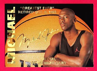 1993-94 Michael Jordan Special Retirement Card One Of 15000 • $8