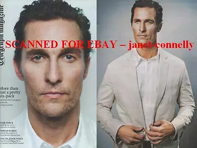 MATTHEW McCONAUGHEY Philip-Lorca DiCorcia GREAT BRITISH SEWING BEE Telegraph Mag • $11.35