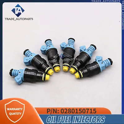 0280150715 NEW 6PCS Fuel Injector For BMW E30 E31 E32 E34 E36 E38 3 5 7 8 SERIES • $55.08