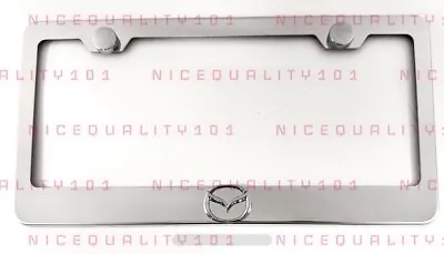 3D Mazda Stainless Steel Chrome Mirror Finished License Plate Frame • $18.50