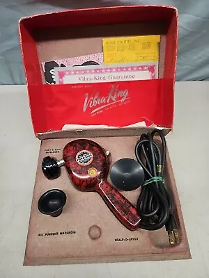 Vintage 50s Vibra King Actavator FP Massager Gun Vibrator Regency In Box Working • $199.95