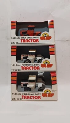 $73.96 • Buy Vintage Erlt 1/64 Big Bud Farm Tractors X3 Lot NIB Not Case John Deere Steiger