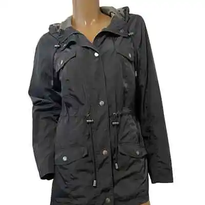 Merona Water Resistant Hooded Rain Jacket Coat Medium C2 5040 • $25