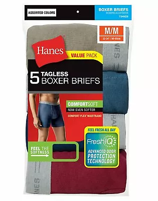 WHOLESALE!! Hanes Men's Tagless Boxer Briefs 90-Pair 18 Packs Slightly Imperfect • $180