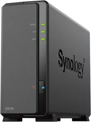 Synology DS124 8TB 6TB 4TB 2TB 1 Bay NAS Solution Desktop NAS Enclosure • £264.99