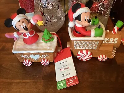 2016 Hallmark MICKEY & MINNIE MOUSE Disney Christmas Express Train Cars • $35