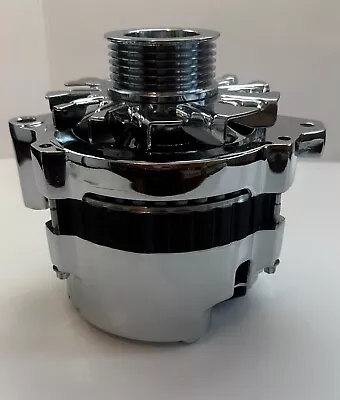 $144.95 • Buy Gm Chrome 160 Amp Cs130 Alternator Serpentine Belt 1 One Wire Chevy Small 6.15 