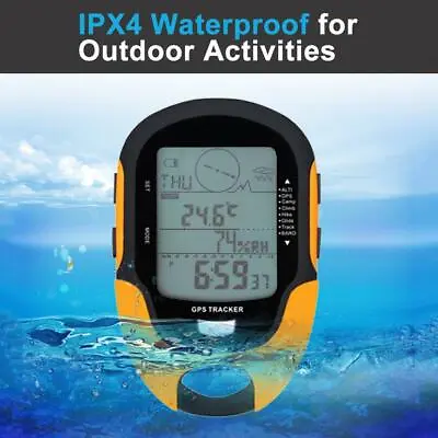 £31.43 • Buy SUNROAD GPS Navigation Receiver Handheld USB Digital Altimeter Barometer IP44