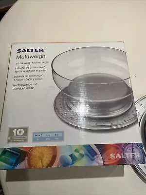 Salter Digital Kitchen Scales With Bowl 810 • £10