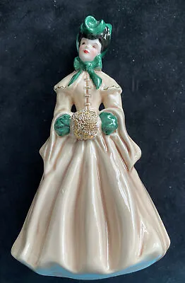 Vintage Florence Ceramics 1950's Hand Painted Elegant Lady Elaine Women Figurine • $45
