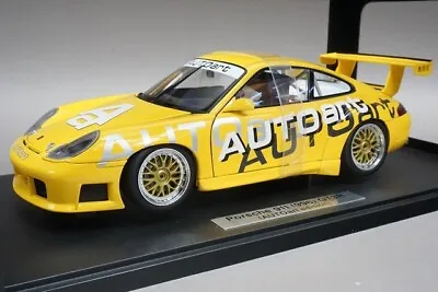 1:18 AUTOart 80675 Porsche 911 (996) GT3R Yellow Model Car • $59.33