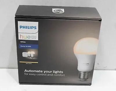 $111.99 • Buy Philips Hue White Starter Kit A60 | 2x Bulbs | Bridge