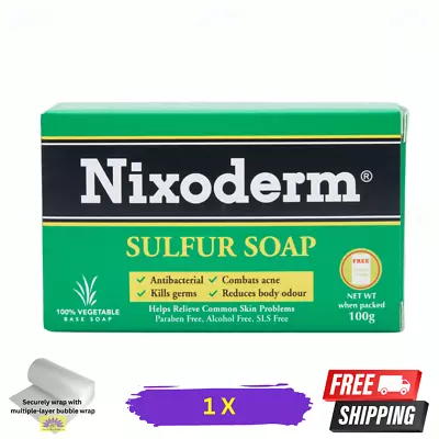 1 X Nixoderm Sulfur Soap 100g For Relief Of Common Skin Problems Vegetable Base • $17.77