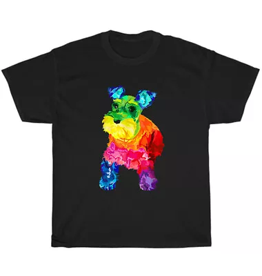 Mini Schnauzer Colorful Miniature Schnauzer Dog Lover T-Shirt Unisex Tee Gift • $19.99