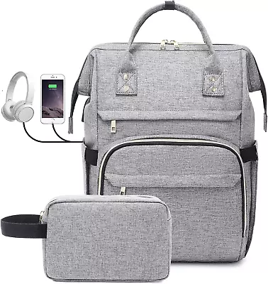 Laptop Backpack For Women 15.6 Inch Laptop Bag Fashion Backpacks Stylish Teacher • $78.73