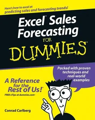 $6.59 • Buy Excel Sales Forecasting For Dummies By Carlberg, Conrad
