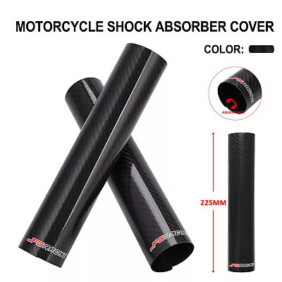 Carbon Fiber Motorcycle Fork Guard Cover Front Shock Covers For Dirt Bike-225mm • $22.99