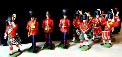 Vtg. Toy Soldiers  Band 10 Pcs. (mostly Britains) Made In England In 1960's • $69.95