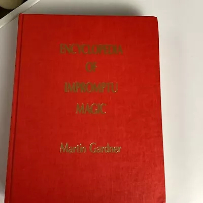 £40 • Buy Encyclopedia Of Impromptu Magic -Magic  Book By Martin Gardner, Vintage..