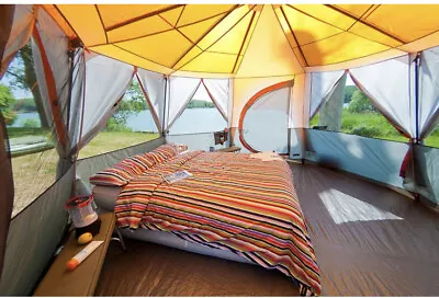 £300 • Buy Coleman Tent Octagon, 6 Man Festival Dome Tent, 6 Standard Size, Orange 