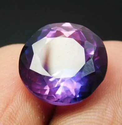 8 Ct Natural Purple TANZANITE Extremely Rare Round Cut Certified Loose Gemstone • £15.19