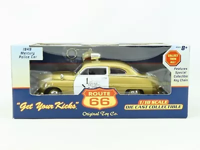 1:18 Scale Original Toy Co. Route 66 Die-Cast 1949 Mercury Texas Police Car  • $79.95