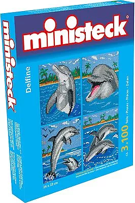 Ministeck Pixel Puzzle (32772): Dolphins (4in1) 3100 Pieces • $24.95