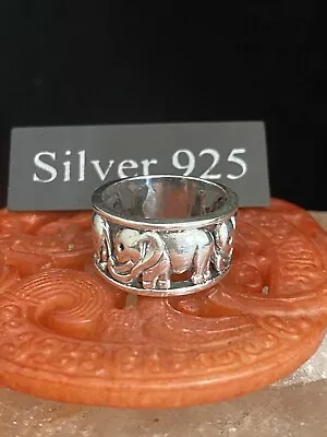 £30 • Buy Silver Elephant  Spinning Band ( Wide, Chunky )