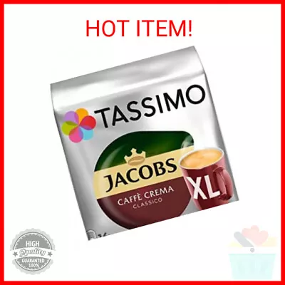 Tassimo Jacobs Caffè Crema XL Rainforest Alliance Certified 16 T-Discs • $15.71