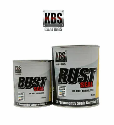 KBS RustSeal SATIN / GLOSS BLACK 1 Litre Rust Seal Paint Rust Preventive Coating • $99.90