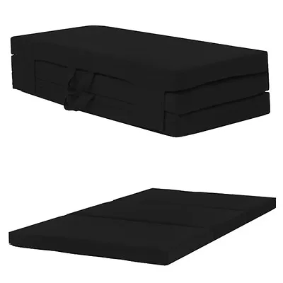 £139.97 • Buy Black Double 120cm Wide Folding Sofabed Futon Fold Out Foam Guest Mattress Bed